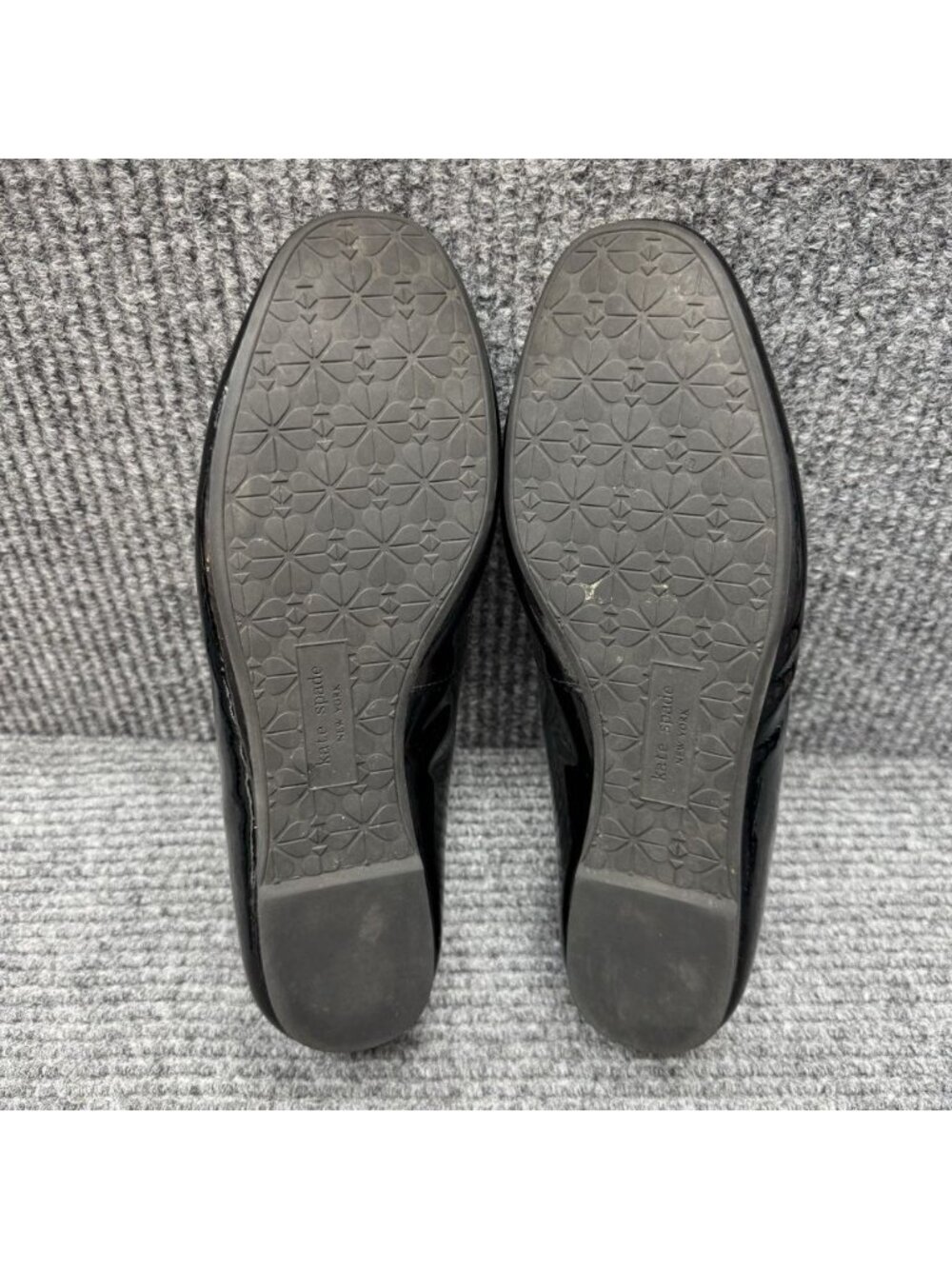 Kate Spade Kiersten Bow Ballet Flats Womens 9.5 Black Patent Leather Shoes - Picture 9 of 12